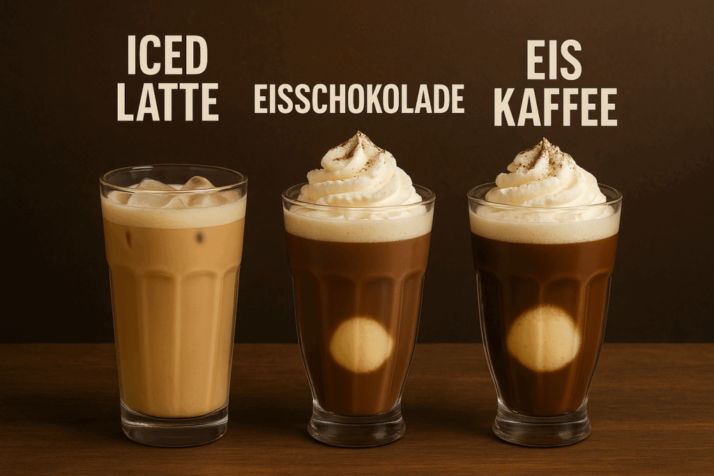 Eiskaffee, Eisschokolade, Iced Latte